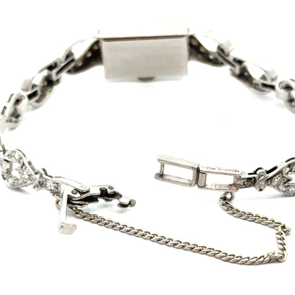 Platinum Hamilton Diamond Bracelet Watch – Art Deco / Mid-Century Luxury