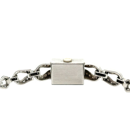 Platinum Hamilton Diamond Bracelet Watch – Art Deco / Mid-Century Luxury