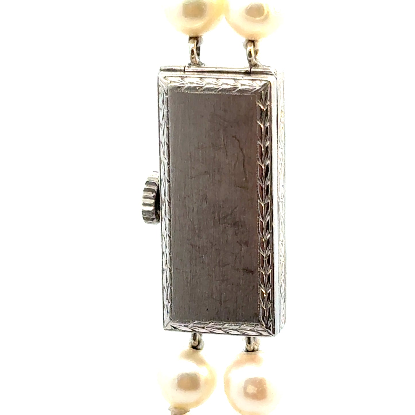Platinum Diamond & Pearl Art Deco Watch – 17 Jewels – c. 1920s–1930s