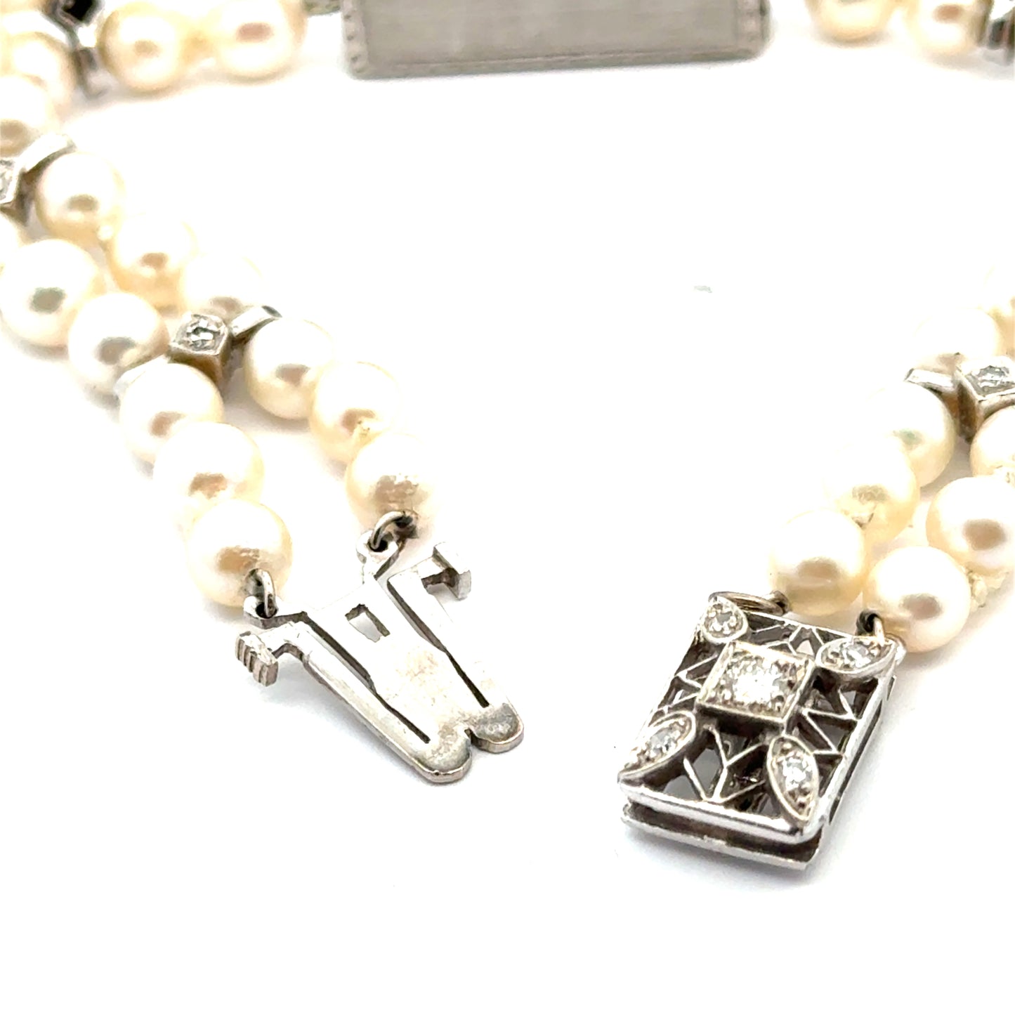 Platinum Diamond & Pearl Art Deco Watch – 17 Jewels – c. 1920s–1930s