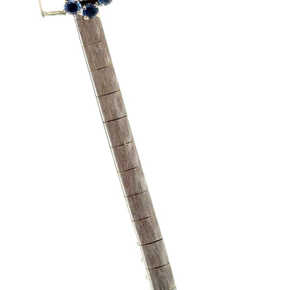 Cowell & Hubbard Co. Vintage 14K White Gold Watch with Sapphires & Diamonds (Circa 1950s–1960s)