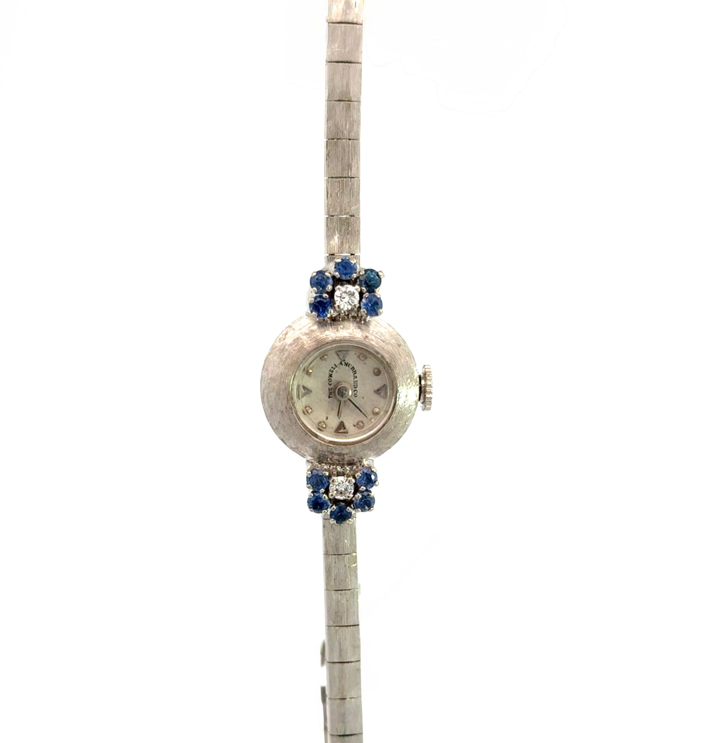 Cowell & Hubbard Co. Vintage 14K White Gold Watch with Sapphires & Diamonds (Circa 1950s–1960s)