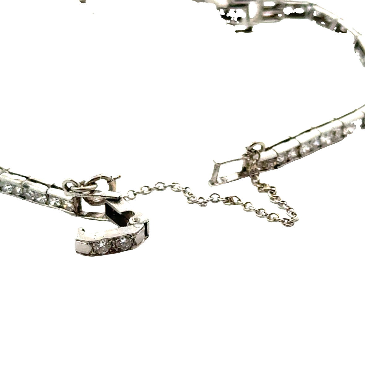 Lucien Piccard Platinum Diamond Bracelet Watch – Swiss, Art Deco/Mid-Century