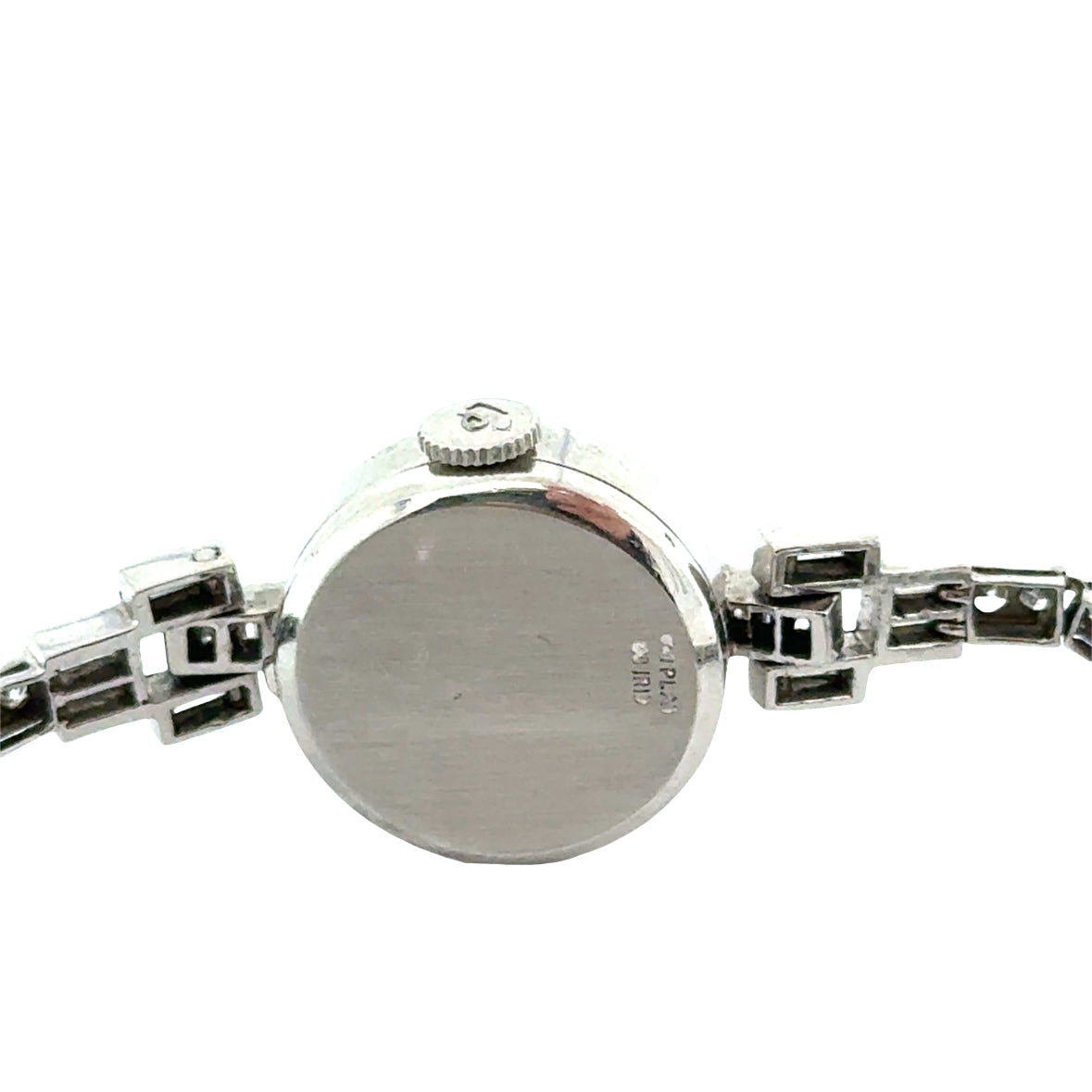 Lucien Piccard Platinum Diamond Bracelet Watch – Swiss, Art Deco/Mid-Century