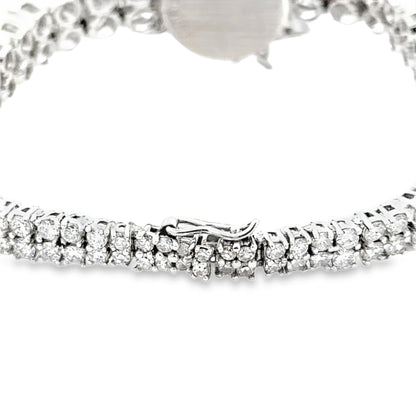 14K White Gold Lucien Piccard Diamond Watch–Bracelet