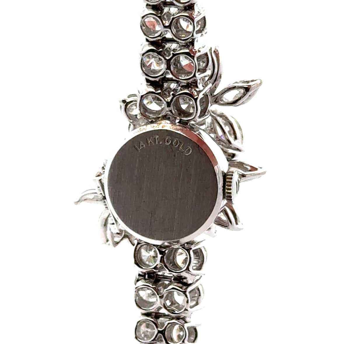 14K White Gold Lucien Piccard Diamond Watch–Bracelet