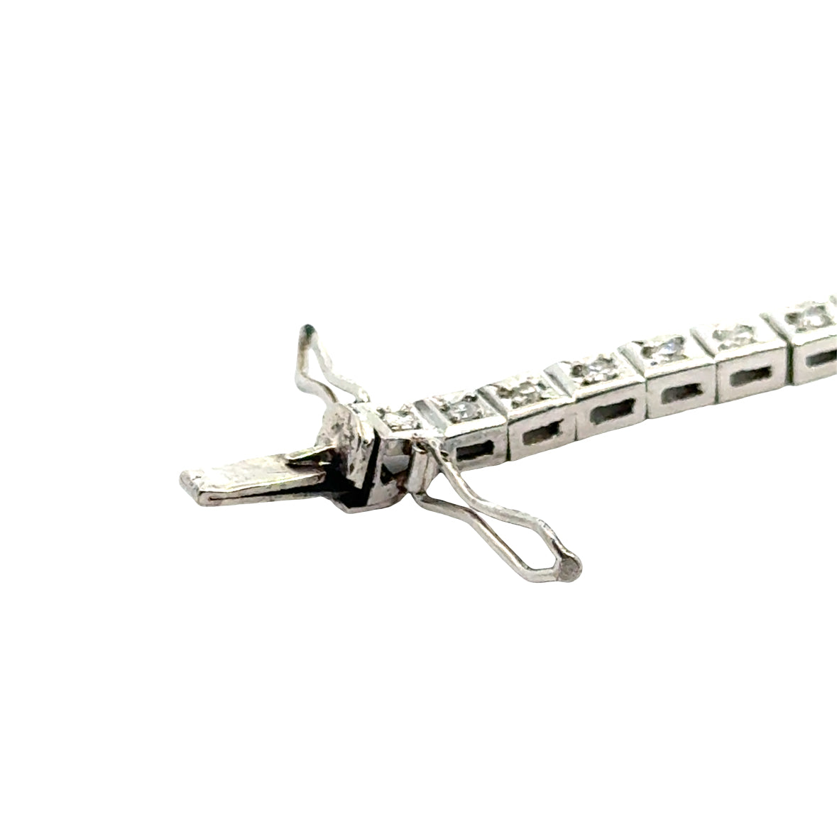 Platinum Mildia Diamond Bracelet Watch – 1920s Art Deco Elegance