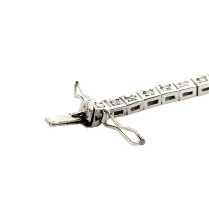 Platinum Mildia Diamond Bracelet Watch – 1920s Art Deco Elegance