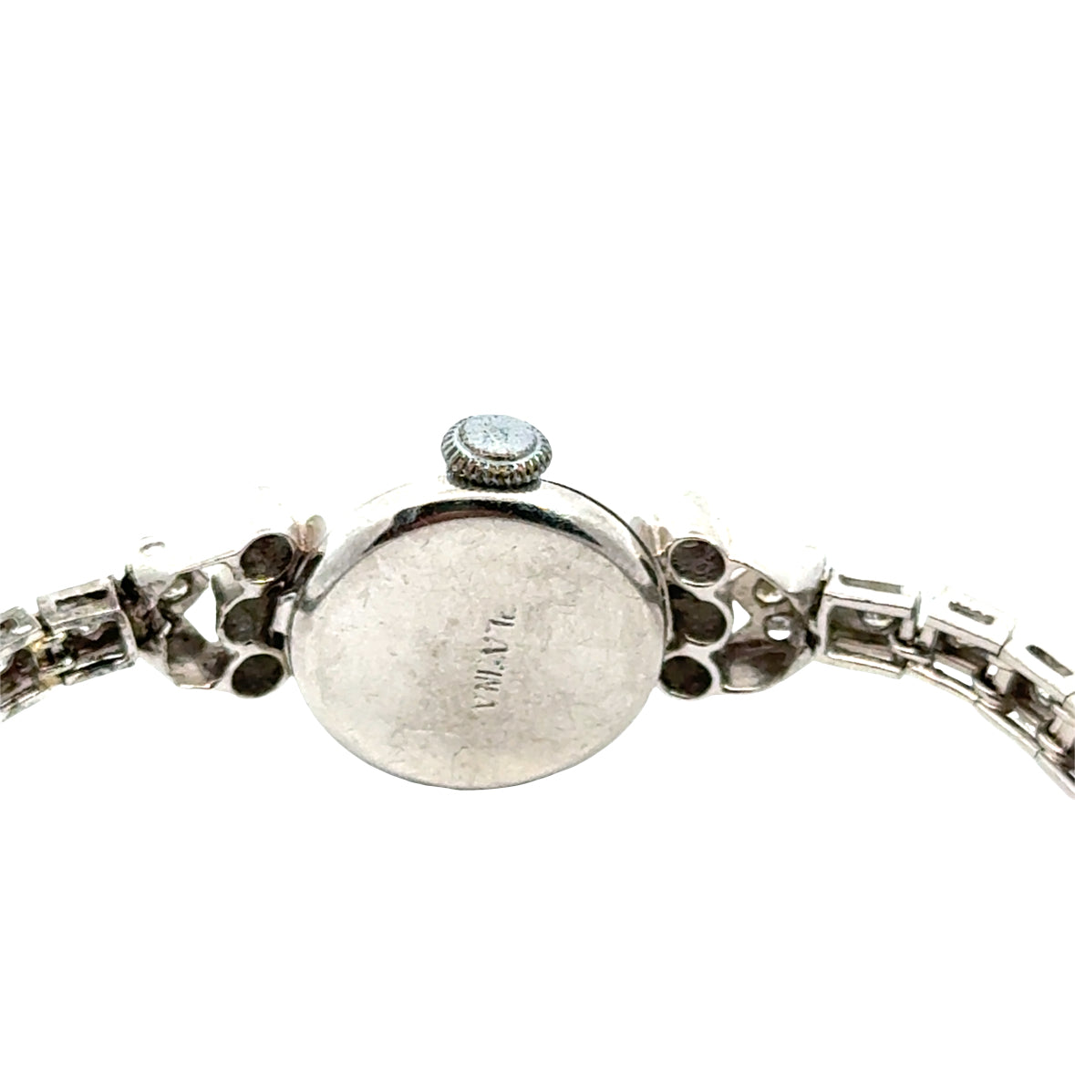 Platinum Mildia Diamond Bracelet Watch – 1920s Art Deco Elegance
