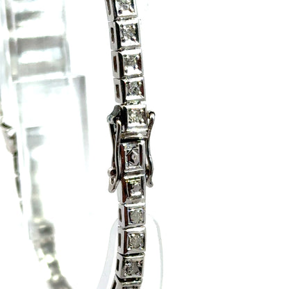 Platinum Mildia Diamond Bracelet Watch – 1920s Art Deco Elegance