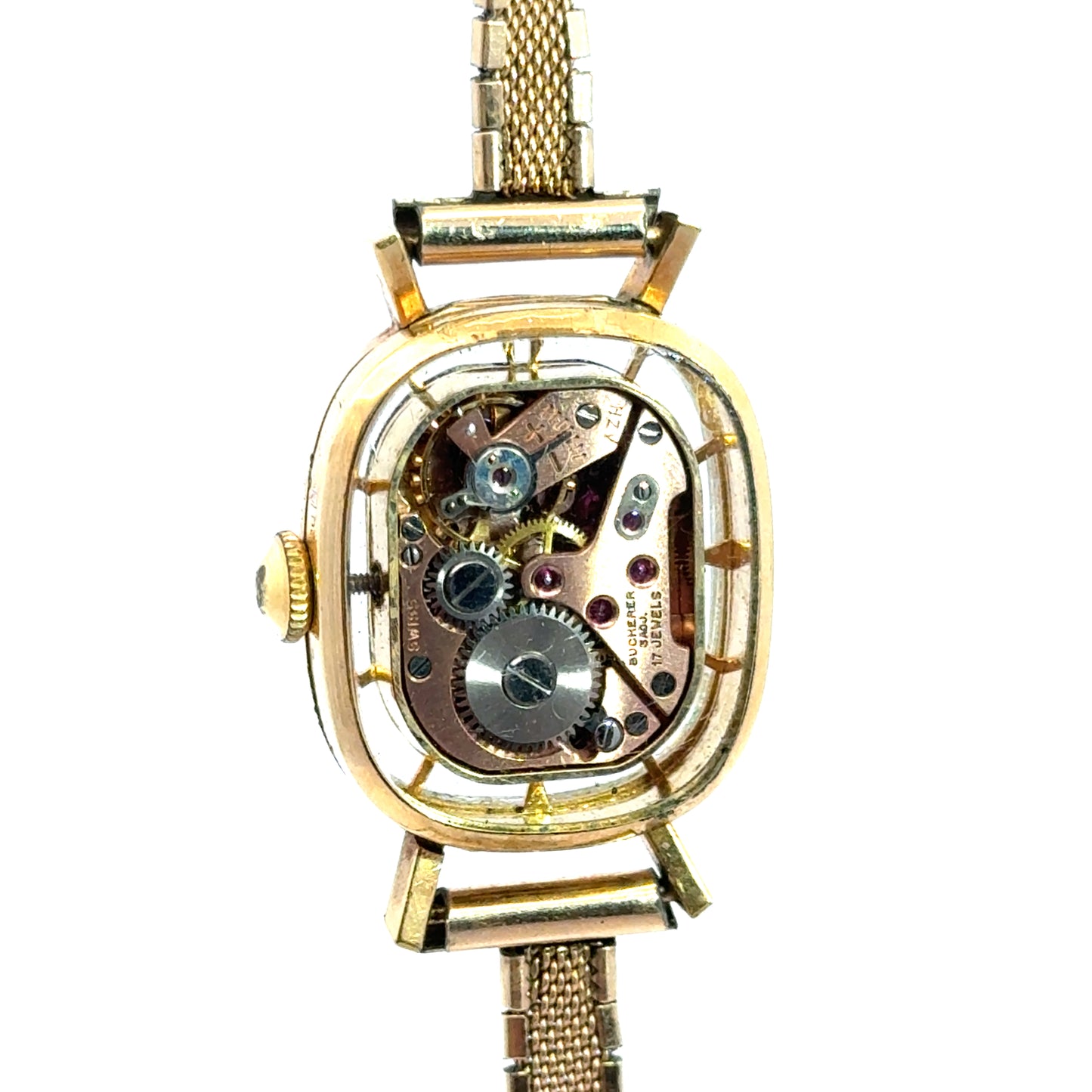 Vintage Bucherer 14K Yellow Gold Watch – 17 Jewels  (Circa 1965–1975)