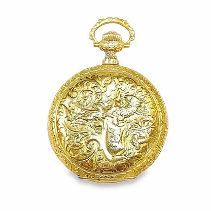 Antique Longines 18K Yellow Gold Pocket Watch