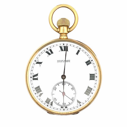 Ulysse Nardin Locle & Geneve 18K Yellow Gold Pocket Watch