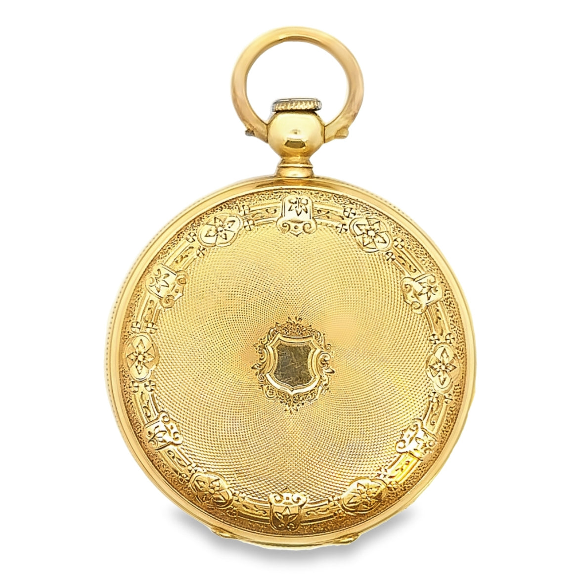 Jules Huguenin 18K Yellow Gold Pocket Watch