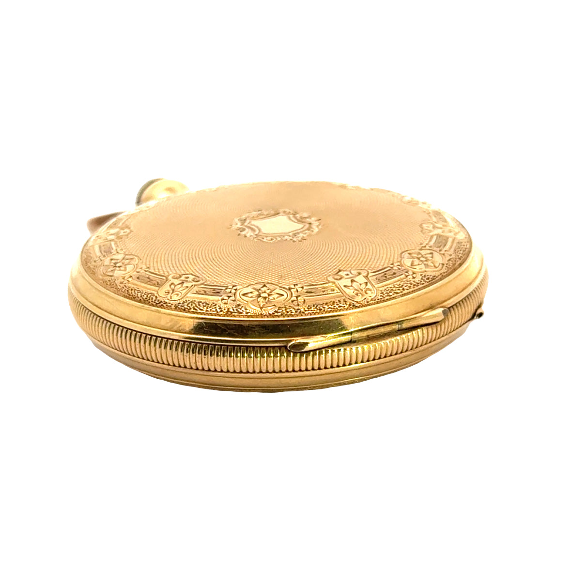 Antique 18K Gold Pocket Watch Ornate Guilloché Case – Estate Jewelers
