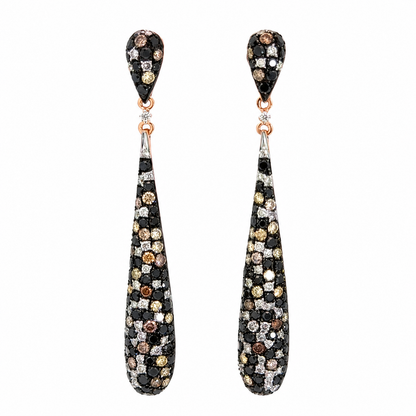 EFFY 14K Rose Gold Multi-Color Diamond Drop Earrings