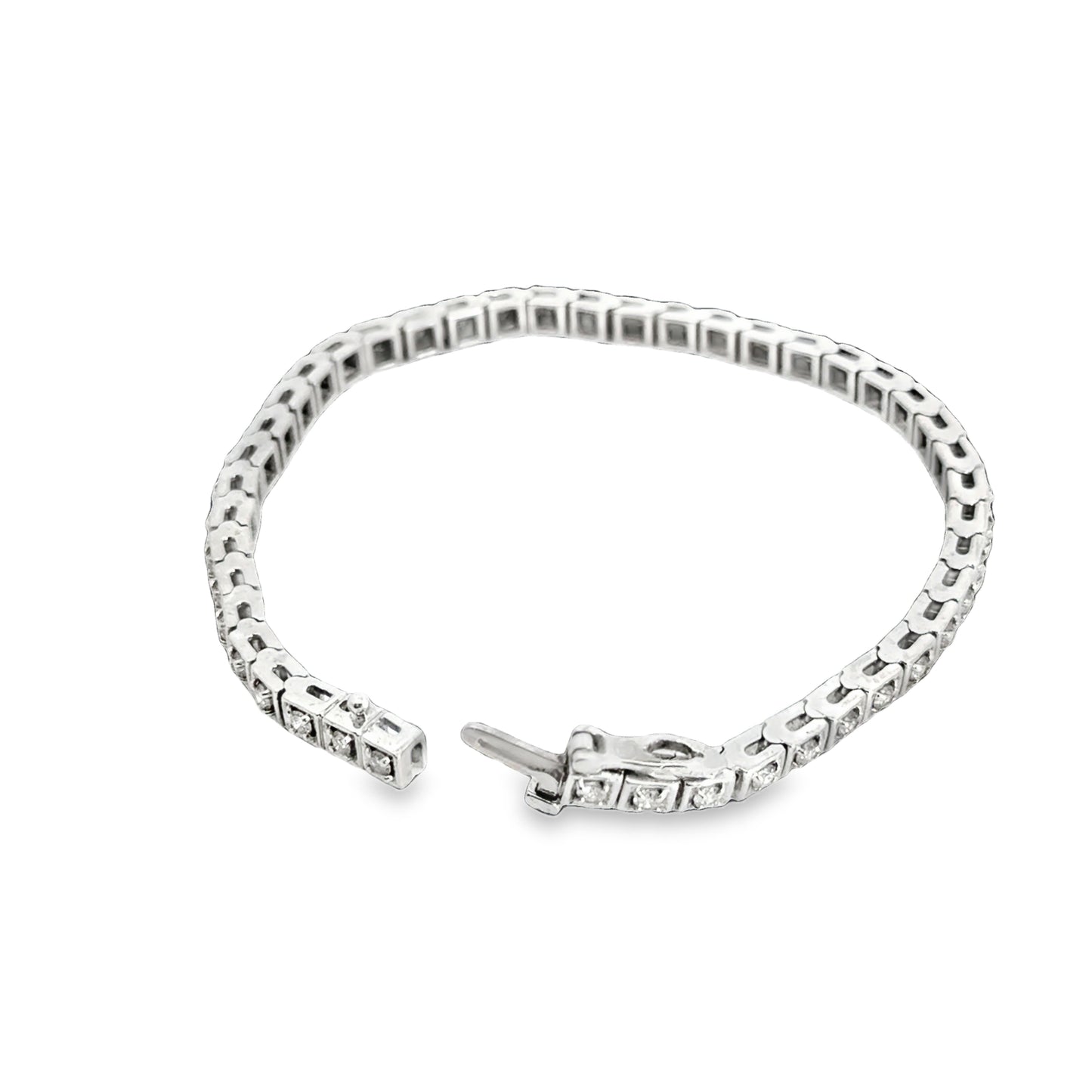 14K White Gold & Diamond Tennis Bracelet