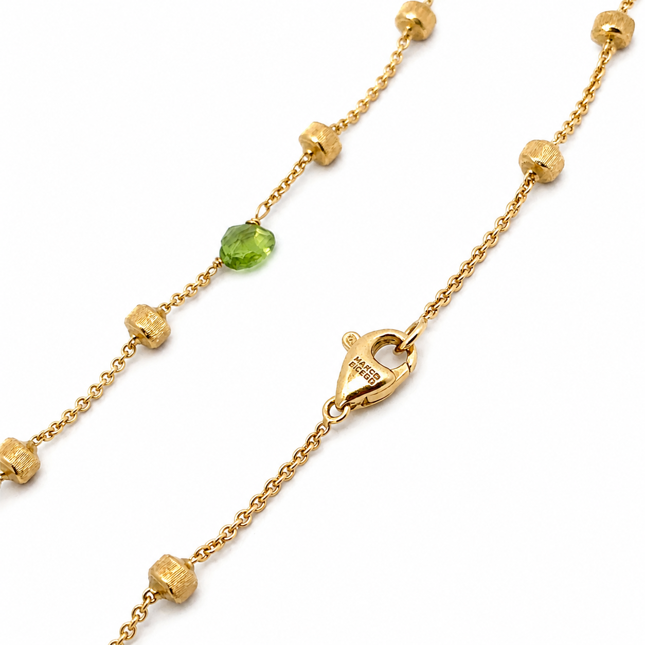 Marco Bicego Multi-Gemstone Station Necklace in 18K Yellow Gold
