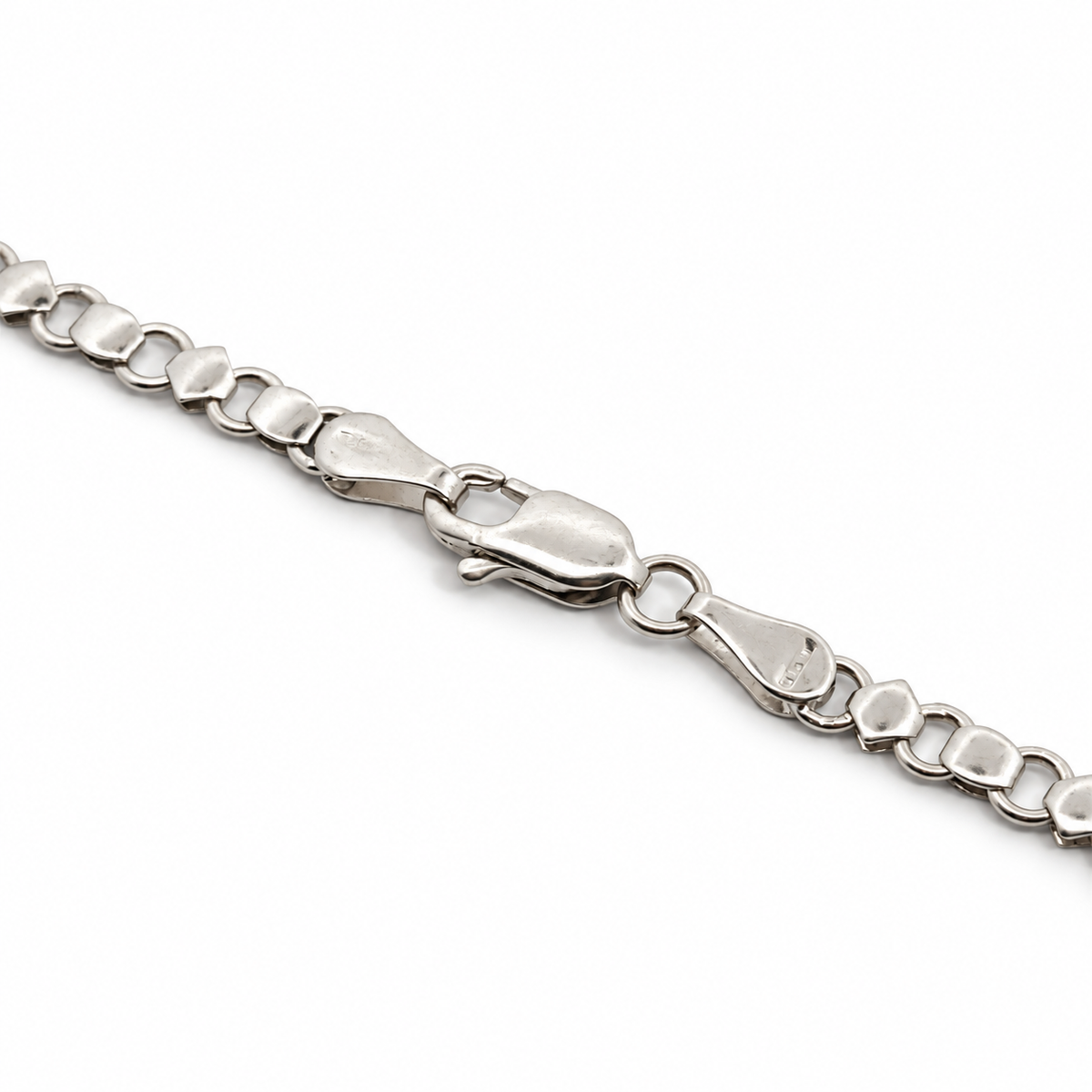 18K White Gold Diamond Swag Necklace with Teardrop Dangle — Approx. 4.84 CT, 16 Inches