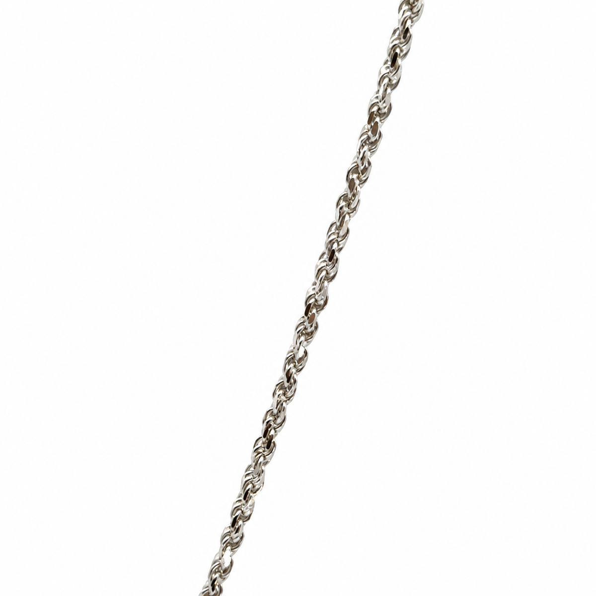 14K White Gold Three-Flower Diamond Cluster Necklace