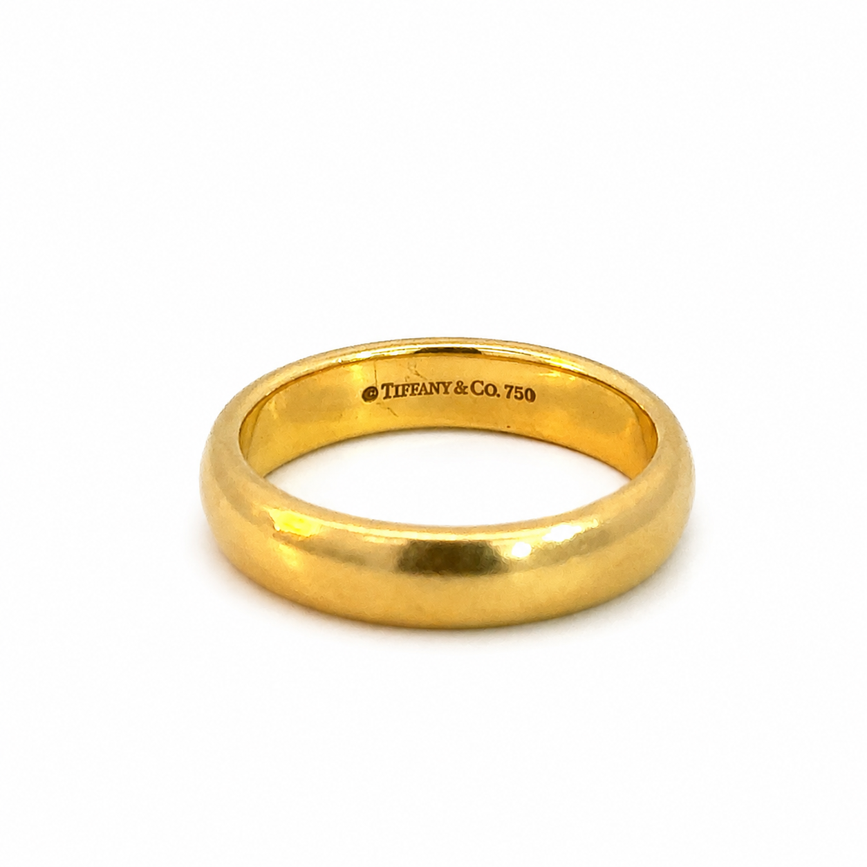 Tiffany & Co. Tiffany Forever Women’s Wedding Band in 18K Yellow Gold – Size 7.5