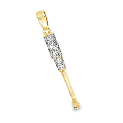 Yellow Gold & Diamond Screwdriver Charm