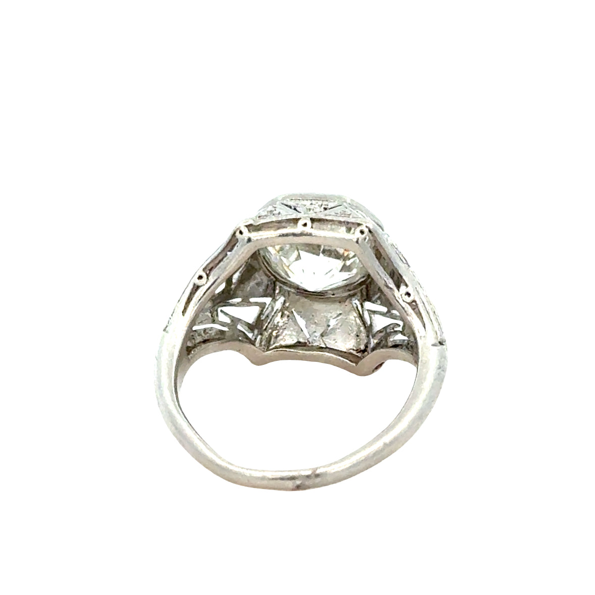Antique Platinum Diamond Ring – Art Deco Era