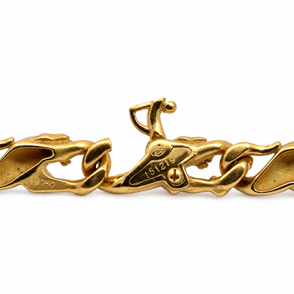 Carrera y Carrera 18K Yellow Gold Panther Link Necklace