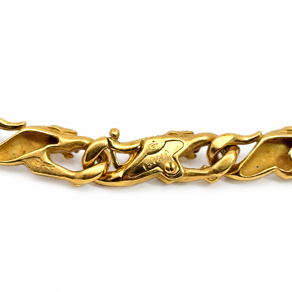 Carrera y Carrera 18K Yellow Gold Panther Link Necklace