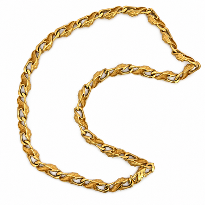 Carrera y Carrera 18K Yellow Gold Panther Link Necklace