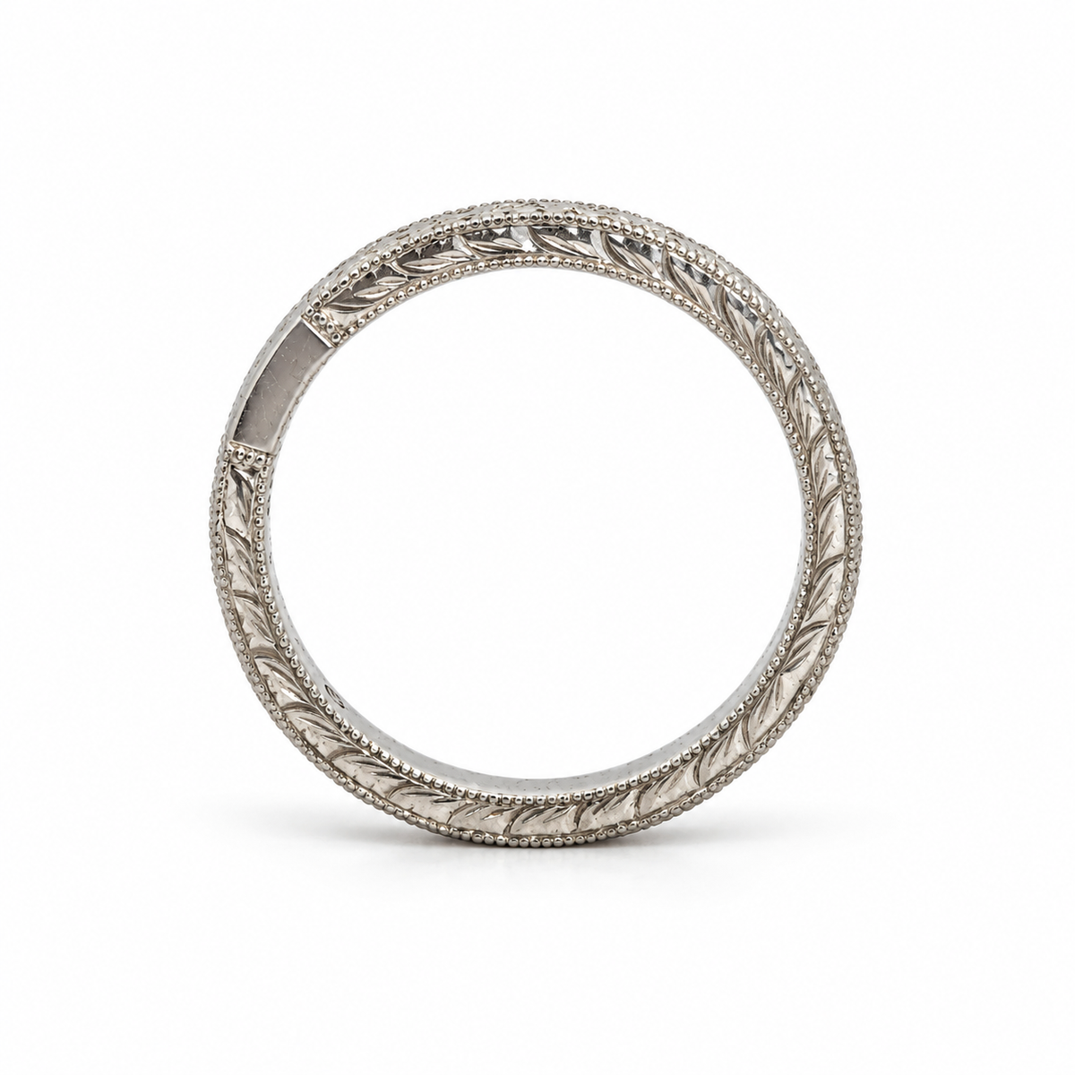 Platinum Engraved “Eres mi todo” Stacking Band