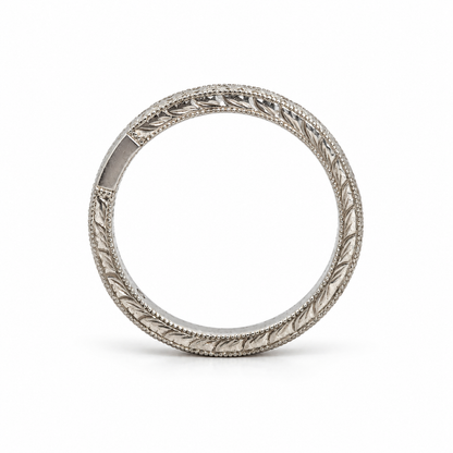 Platinum Engraved “Eres mi todo” Stacking Band