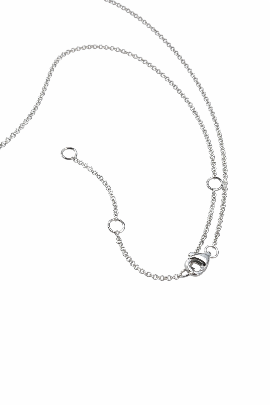 14K White Gold Diamond Framed Heart Pendant Necklace