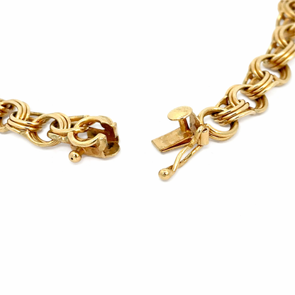 14K Yellow Gold Polished Link Bracelet