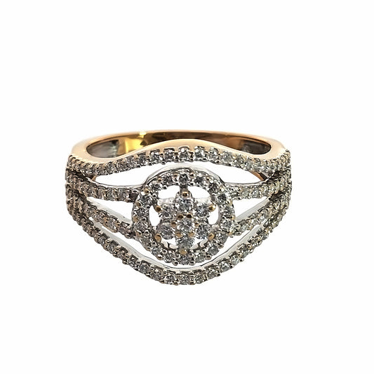 Sparkly 18K Diamond Ring