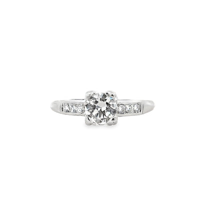 Timeless Platinum Diamond Engagement Ring