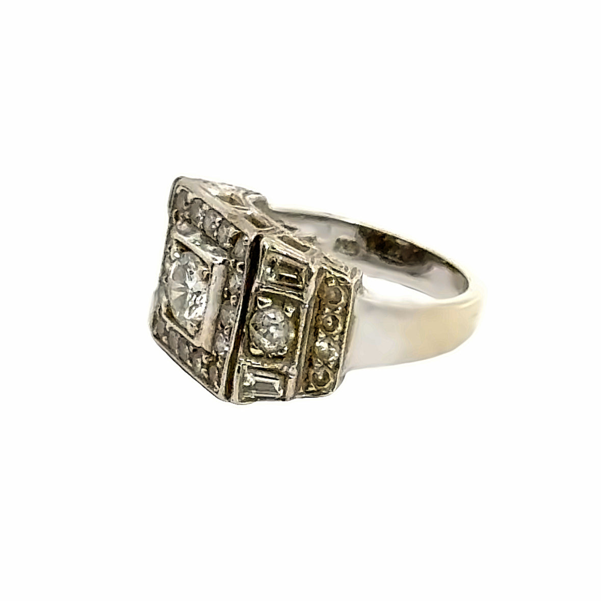 Estate 14K White Gold Ring