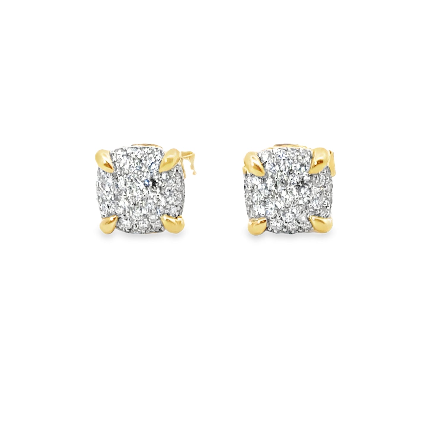 David Yurman 18K Yellow Gold Chatelaine Collection Diamond Earrings