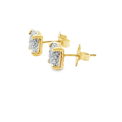 David Yurman 18K Yellow Gold Chatelaine Collection Diamond Earrings