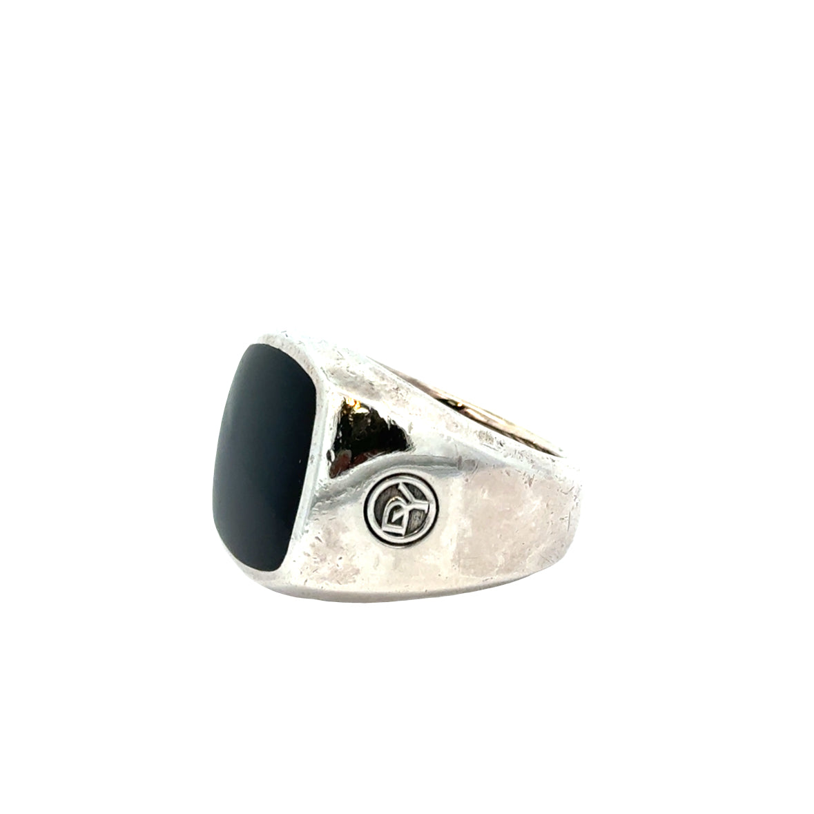 David Yurman Men’s Black Onyx Signet Ring – Sterling Silver