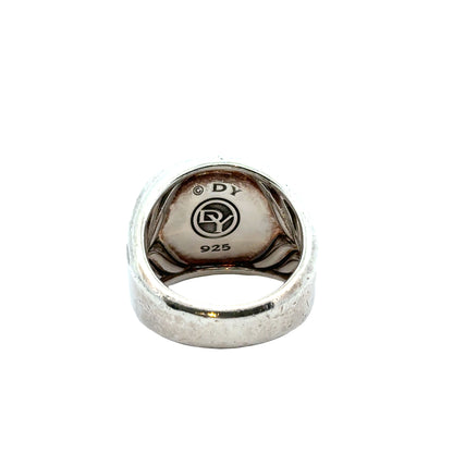 David Yurman Men’s Black Onyx Signet Ring – Sterling Silver