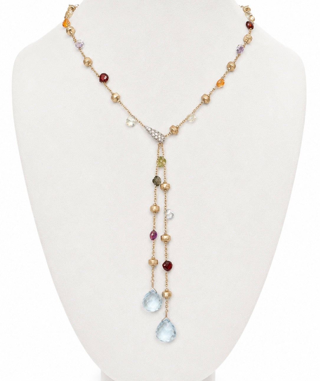 Marco Bicego 18K Yellow Gold Multi-Gemstone & Diamond Necklace