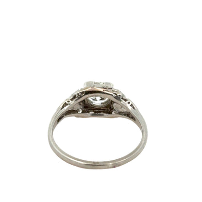 Antique Platinum Diamond Engagement Ring – Art Deco Era