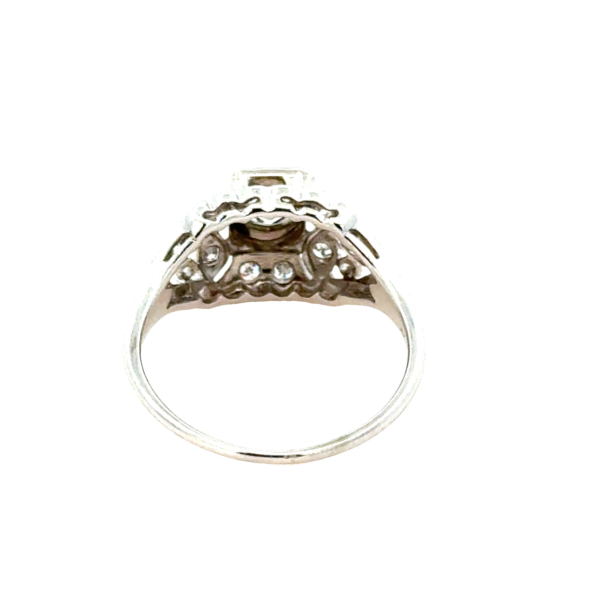 Timeless 1920s Art Deco Diamond Ring in 18K White Gold
