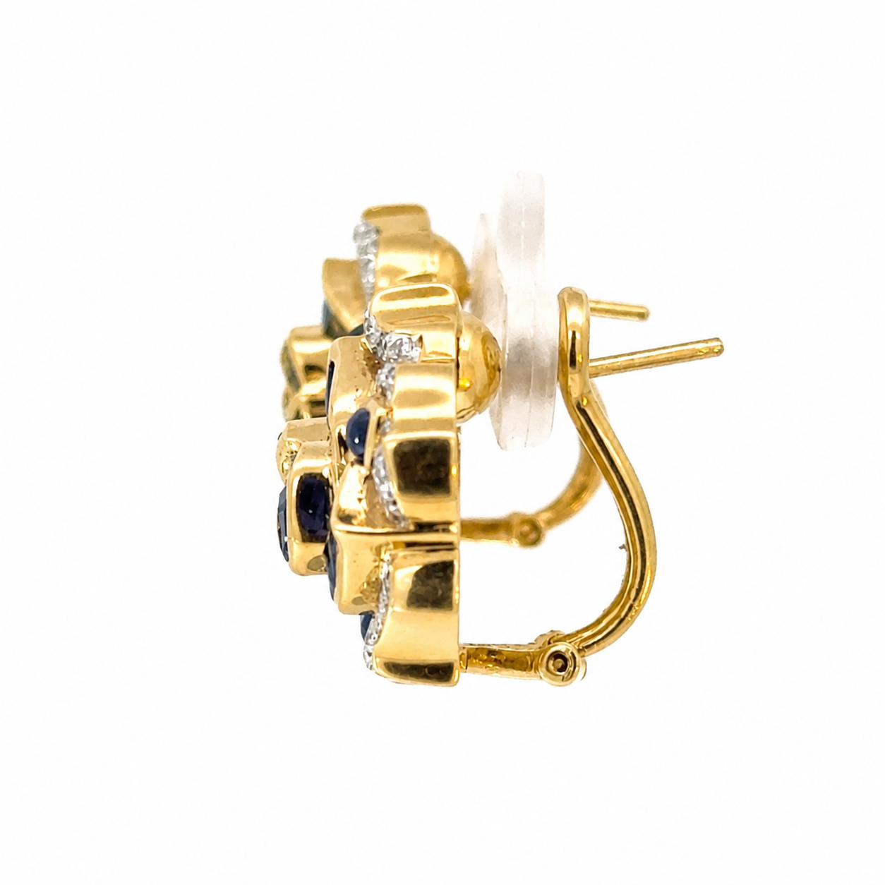 Le Vian 18K Yellow Gold Sapphire & Diamond Floral Earrings