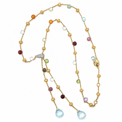 Marco Bicego 18K Yellow Gold Multi-Gemstone & Diamond Necklace
