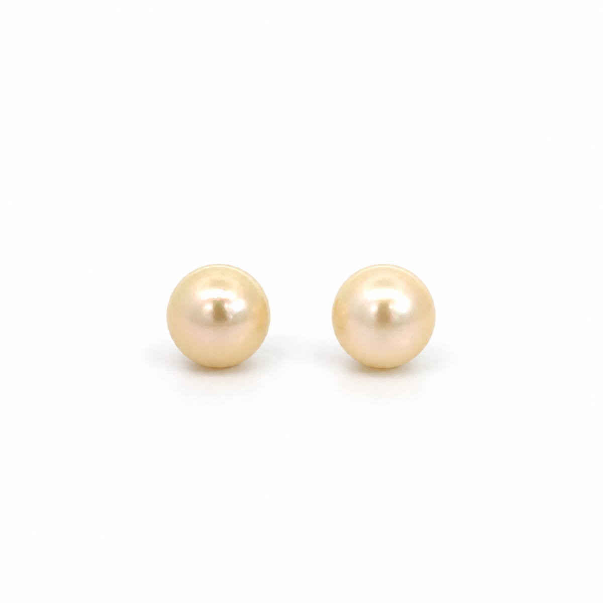14K Yellow Gold 6mm Pearl Stud Earrings