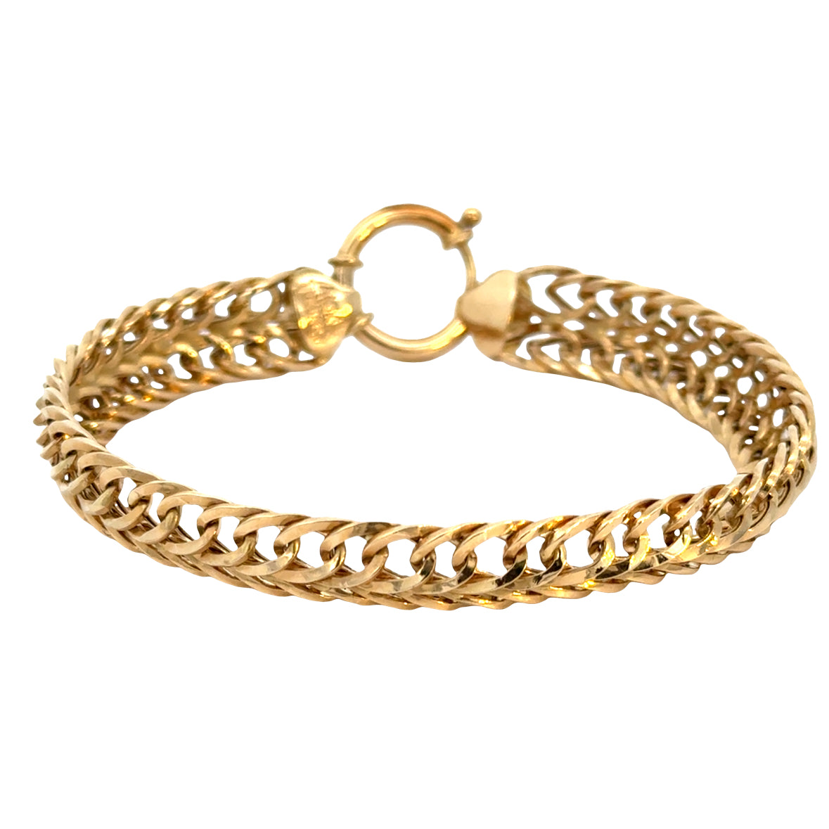 14K Yellow Gold Woven Link Bracelet