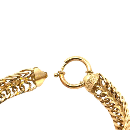 14K Yellow Gold Woven Link Bracelet