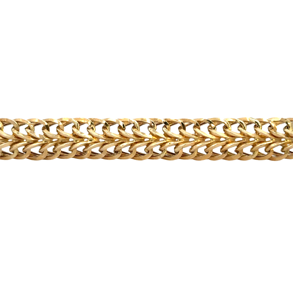 14K Yellow Gold Woven Link Bracelet